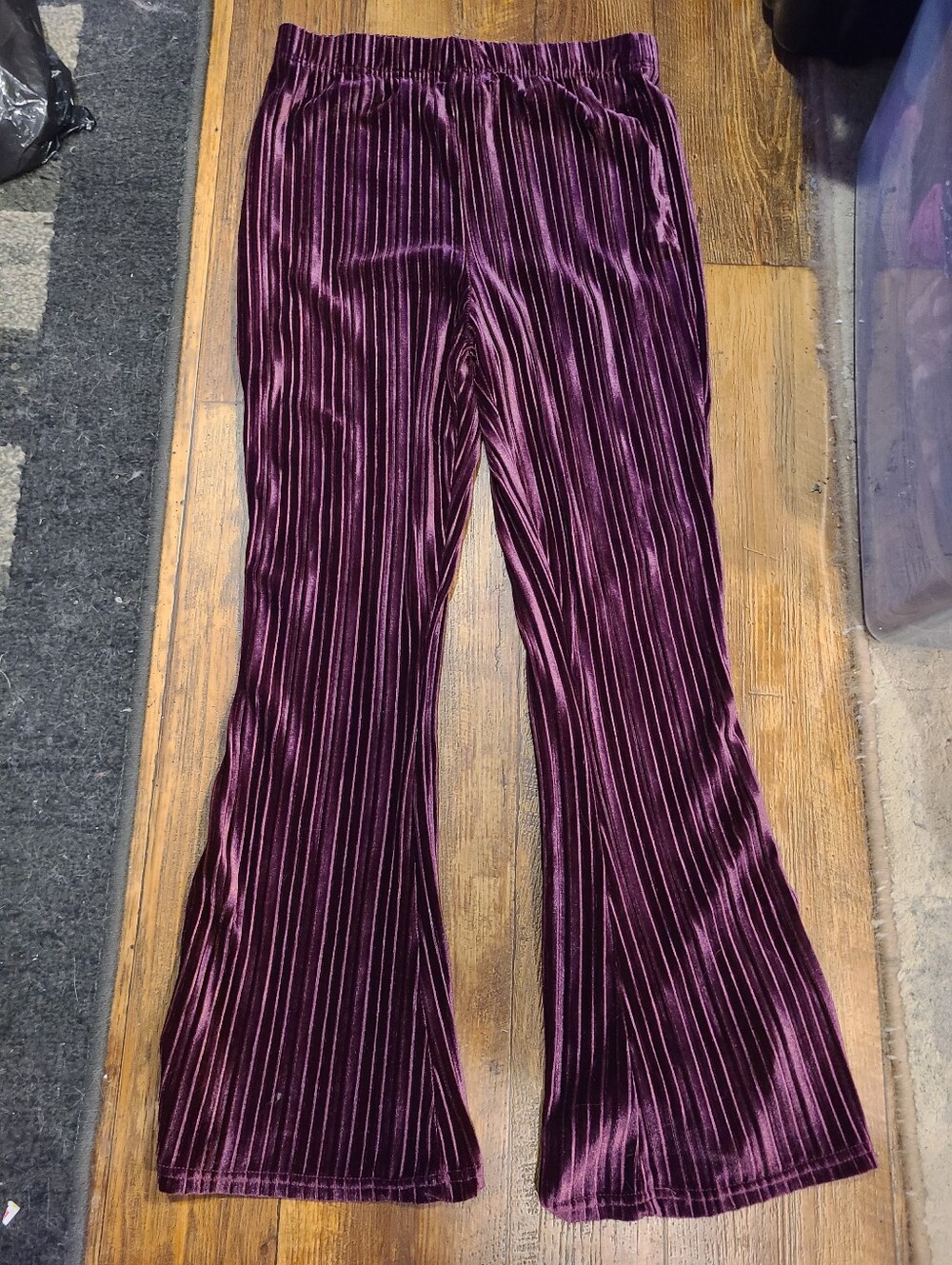 Wild Fable Plum Velvet Flare Pants